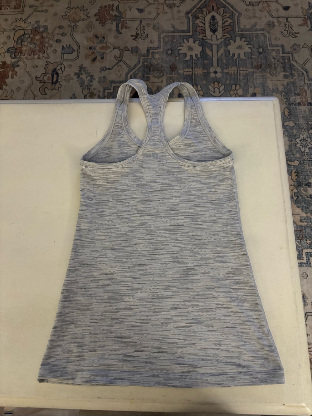 Lululemon Light Heather Gray Space-Dye Racerback Tank Top Size 2